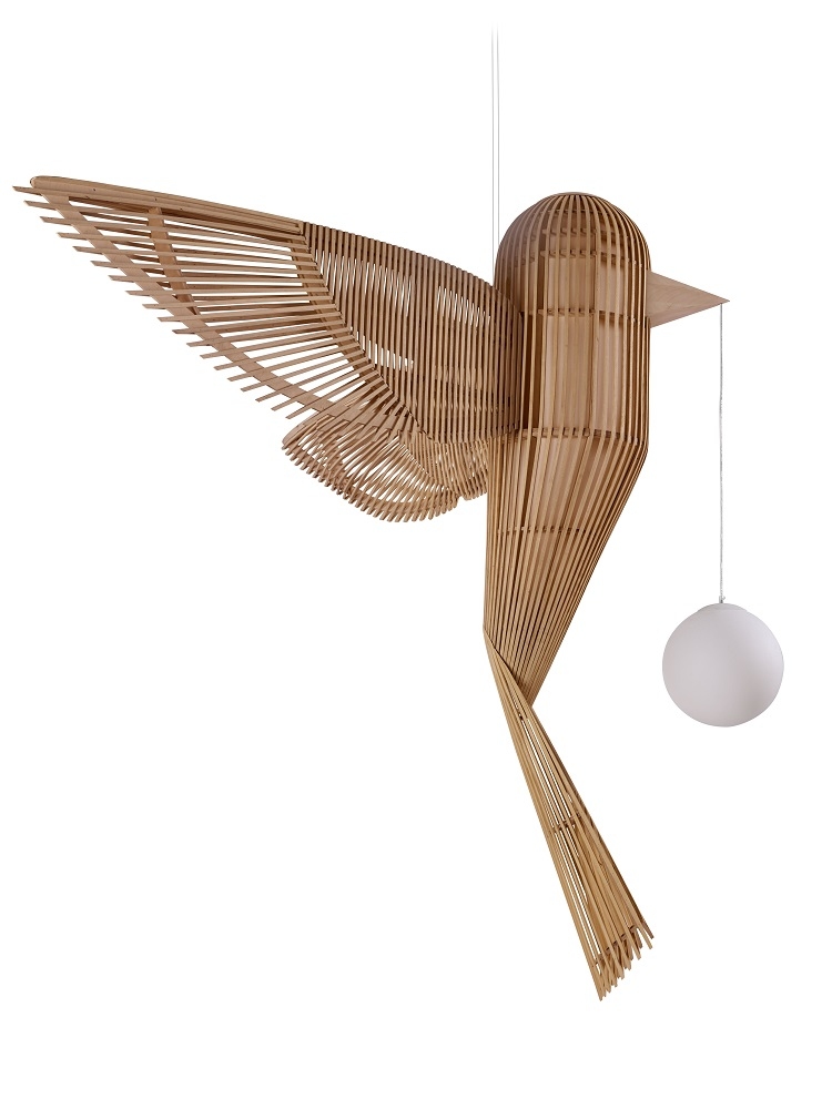 Big Bird / Birdy Suspension Lamp Sculpture LZF Lamps Vertical