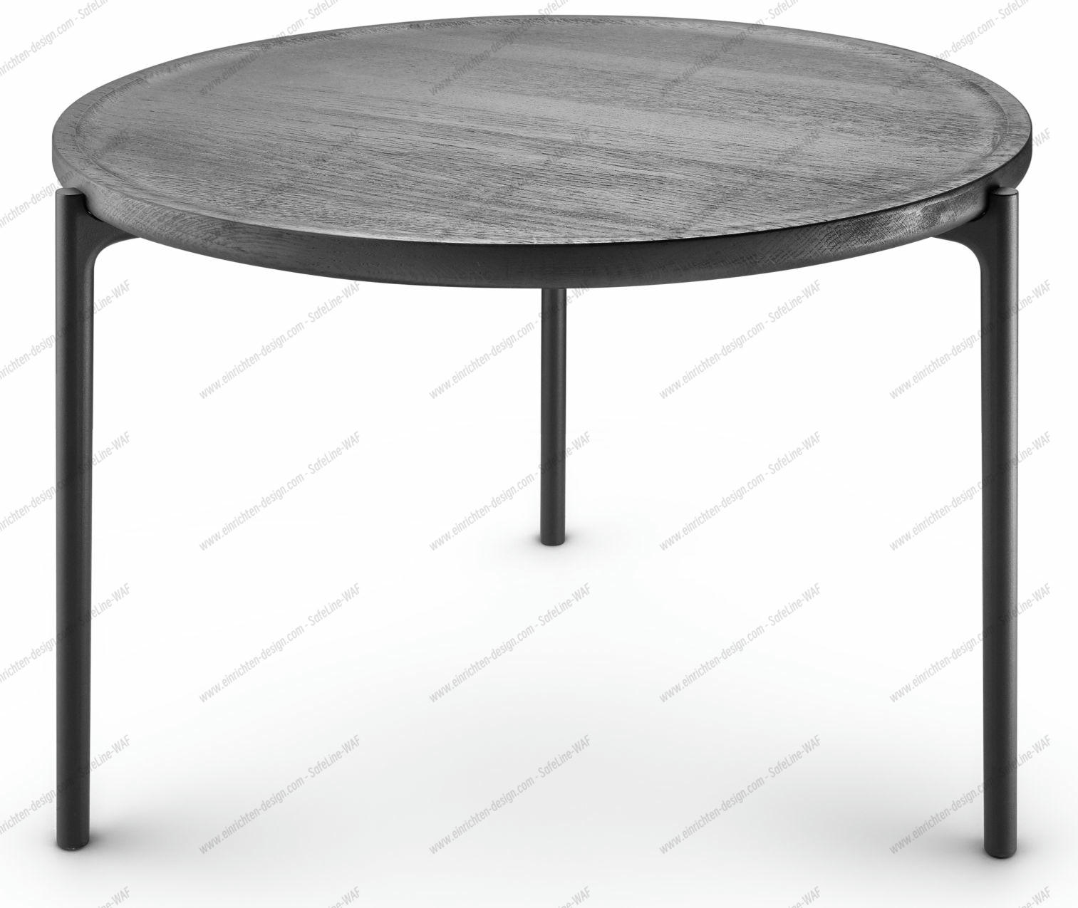 Savoye Round Oak Table - Black ø 60 x H 42 cm Eva Solo