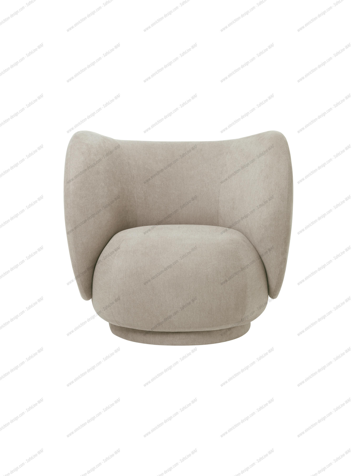 Rico Lounge Chair Brushed Ferm Living sand Rico Lounge Chair Brushed Ferm Living sand
