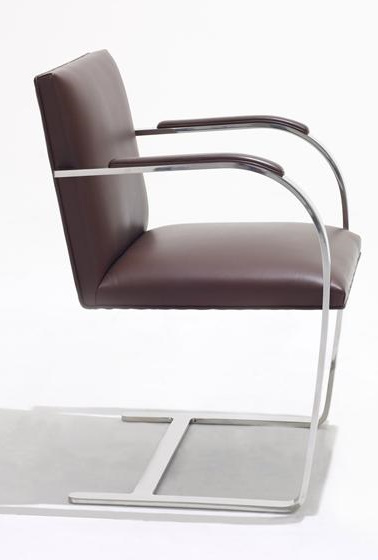 Brno Tubular Chair Flat Steel Knoll International  