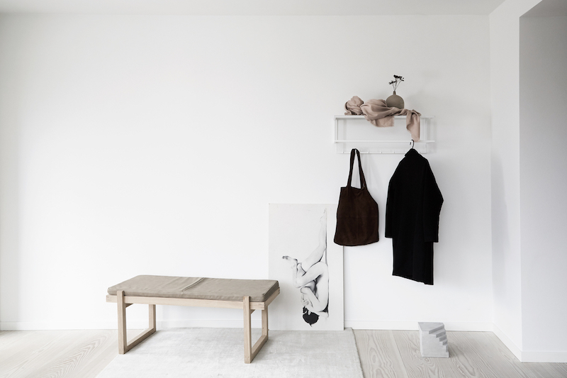 Grid Coat Hanger White Kristina Dam Studio SINGLE PIECES