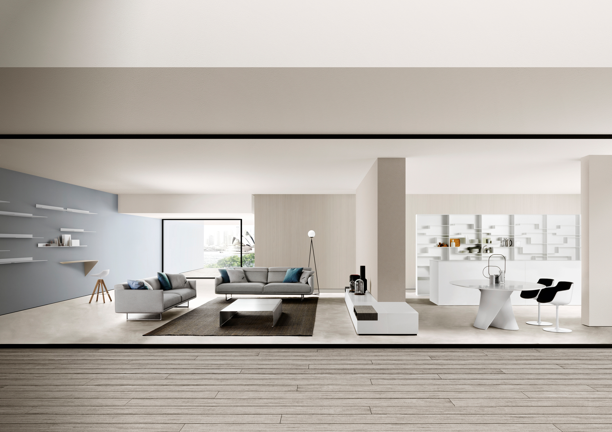 Melody shelf system MDF Italia