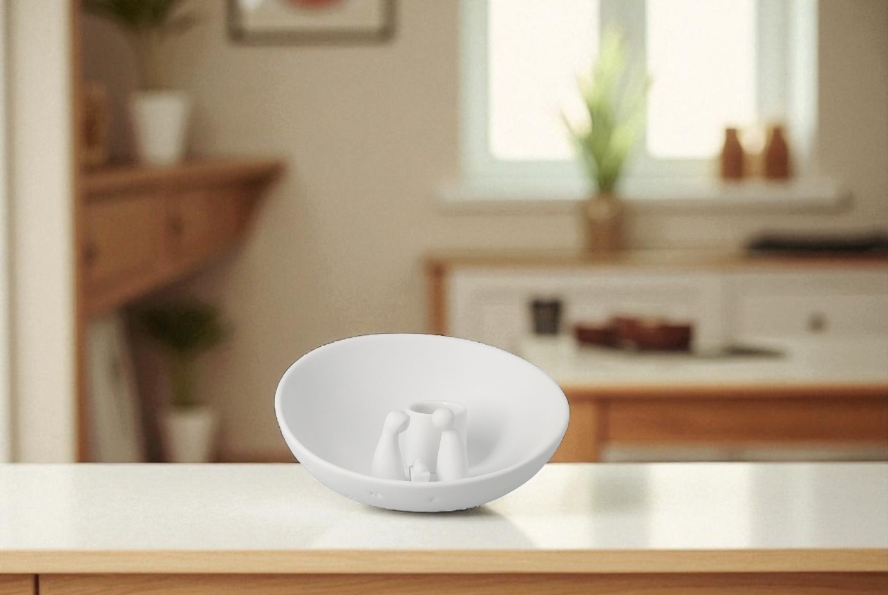 Candle bowl cot small wheels