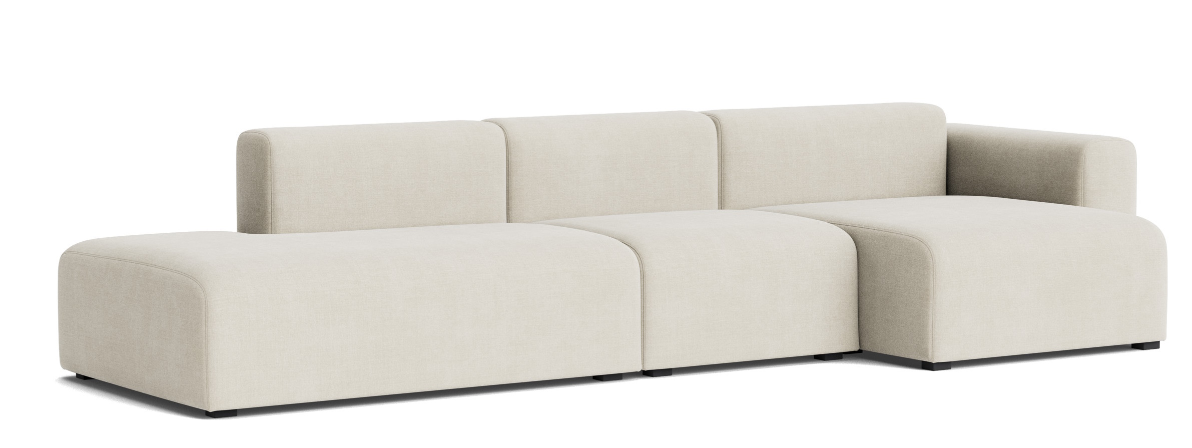 Mags Sofa 3-seater Combination 4 Low Armrest with armrest right Hay