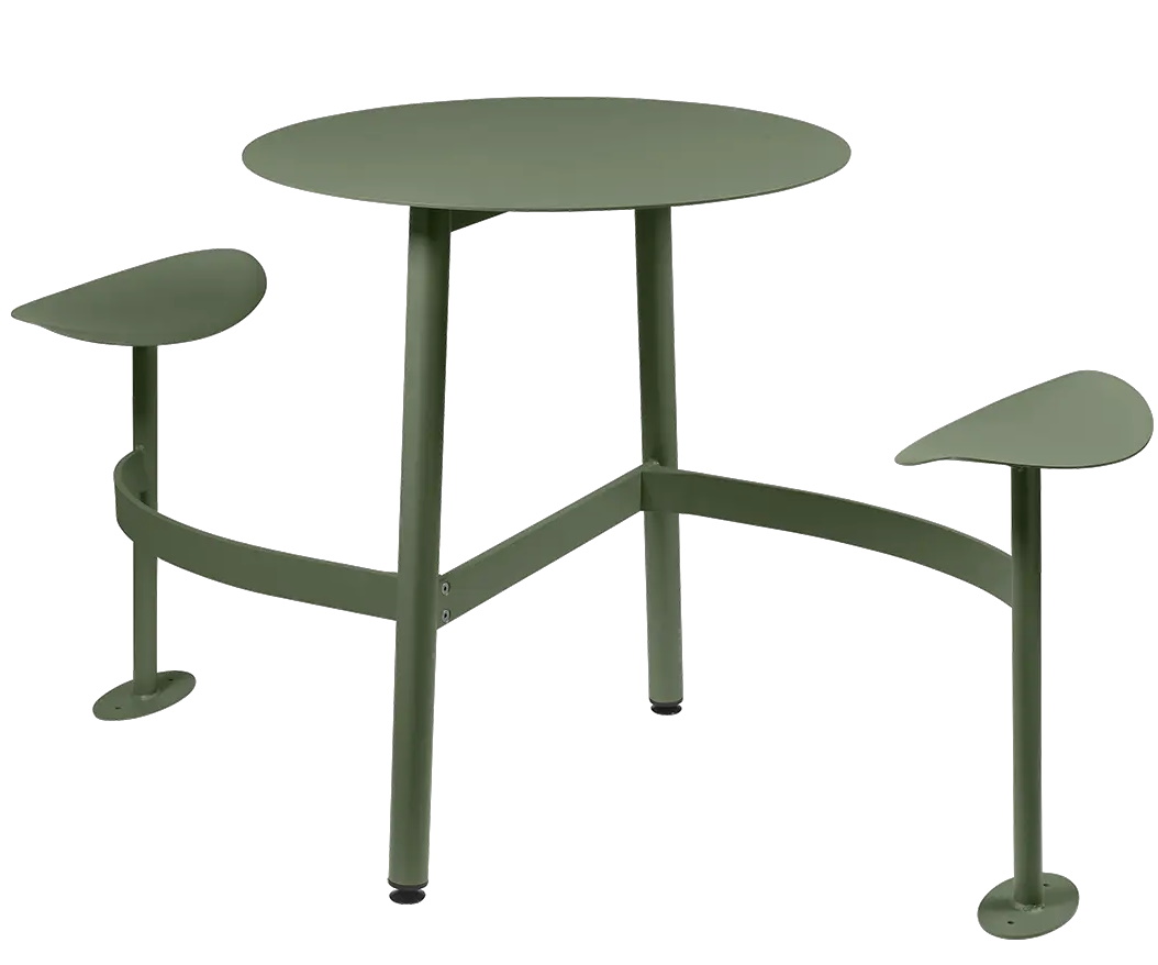 Bolder 2 Seater Table with Seats Outdoor Fermob Bolder 2 Seater Table with Seats Outdoor Fermob