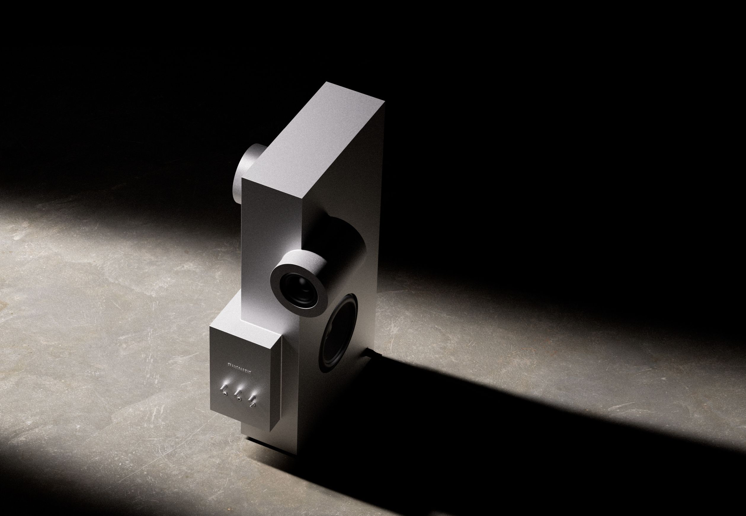 Brutalist Loudspeaker Transparent