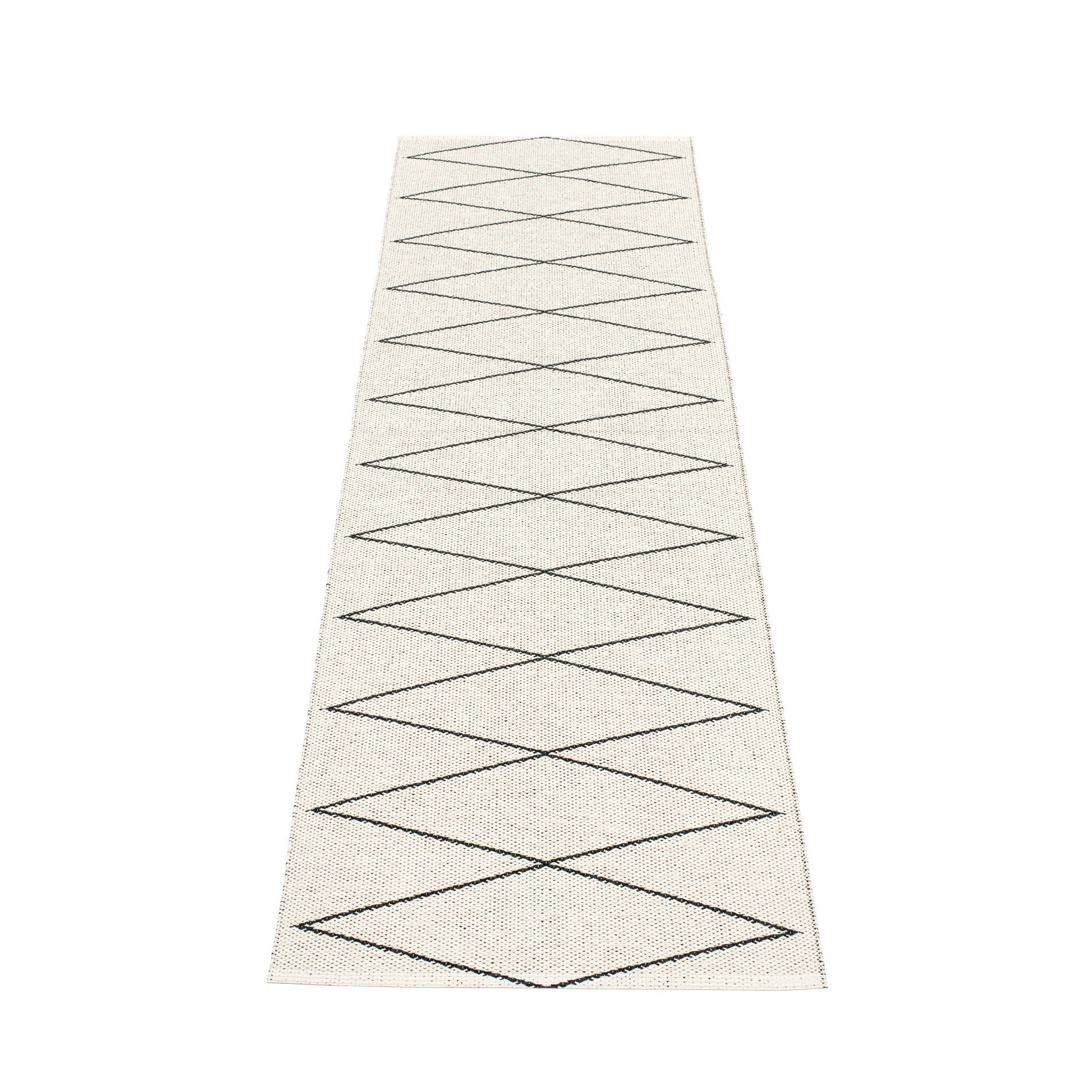 Max Plastic Carpet 70x240 cm Pappelina Black-Vanilla