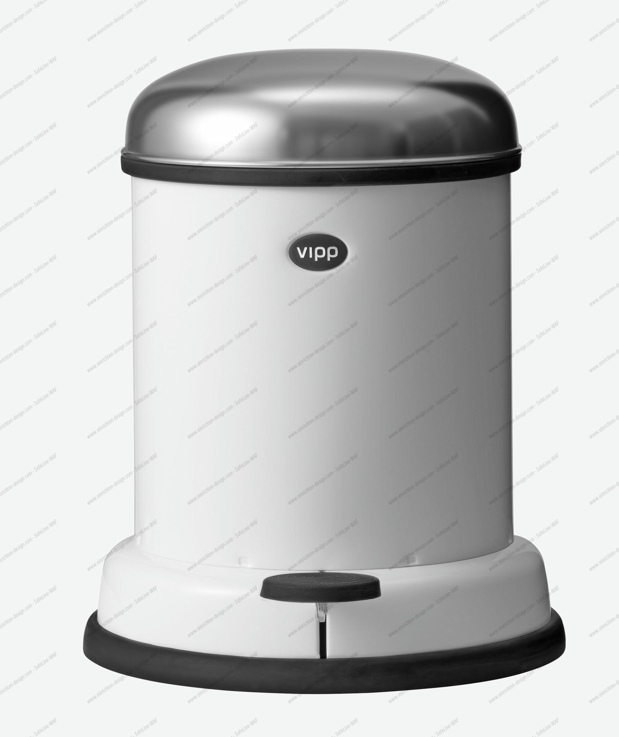 Pedal bin 8L WHITE Vipp SINGLE PIECES