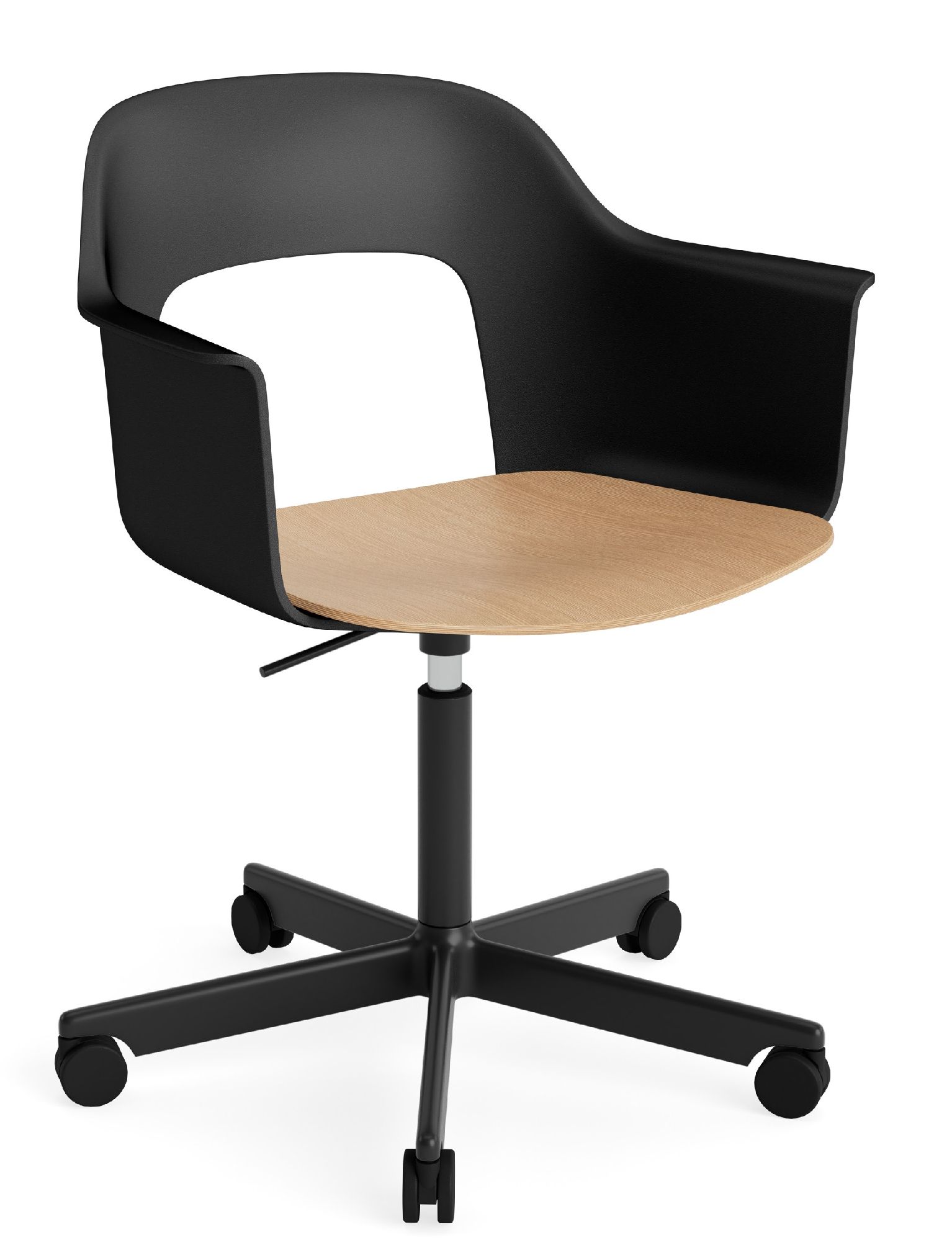 Layout Armchair 242 Armchair 4-star base gas lift with swivel function Hay