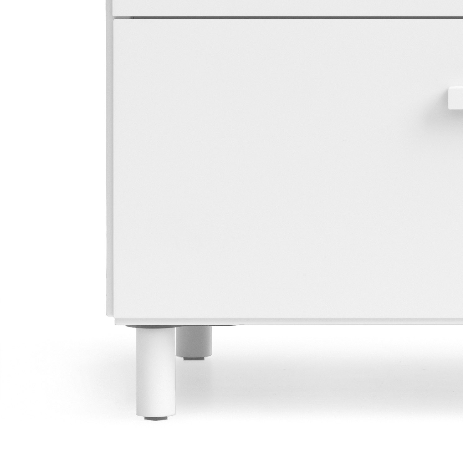 Relief Legs Set of 4 for Chest of Drawers white String Furniture