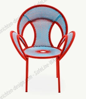 Banjooli Sessel M' Afrique Collection Moroso-Türkis / Rot