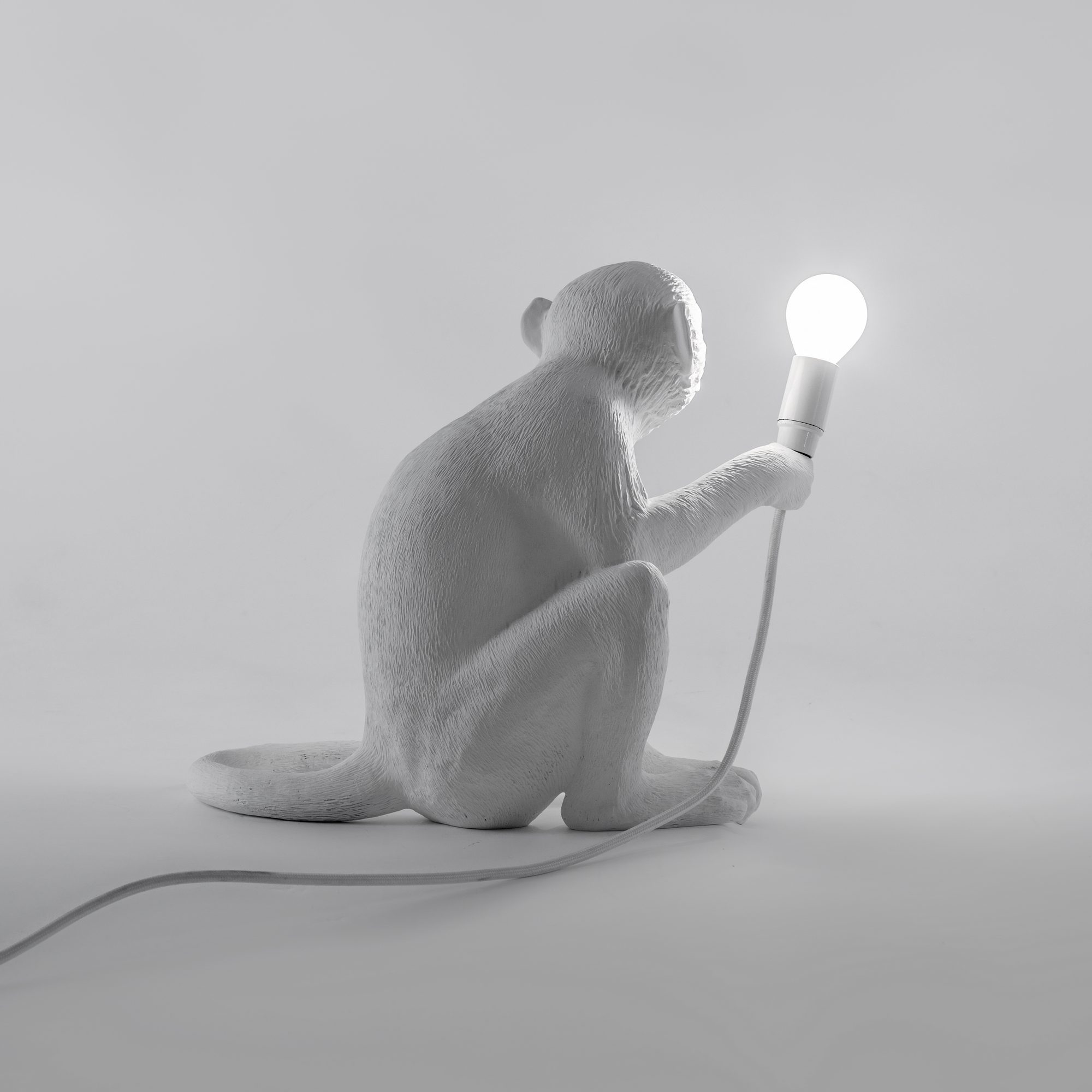 Monkey Sitting Lamp Indoor floor lamp / table lamp with switch Seletti SINGLE PIECE