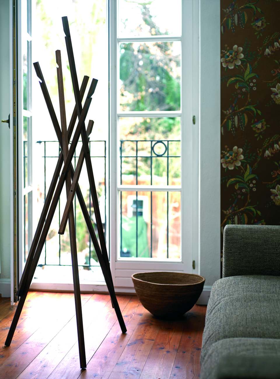 Sticks coat rack WALNUT Schönbuch SINGLE PIECES