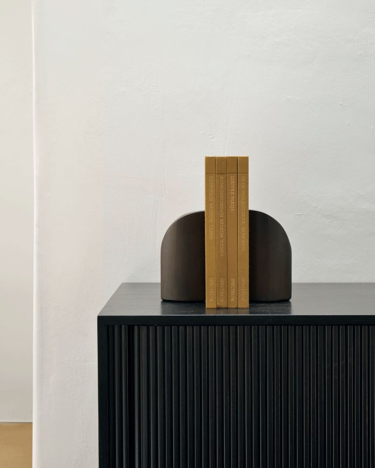Roller Max Sideboard with 2 Doors Teak Black Ethnicraft