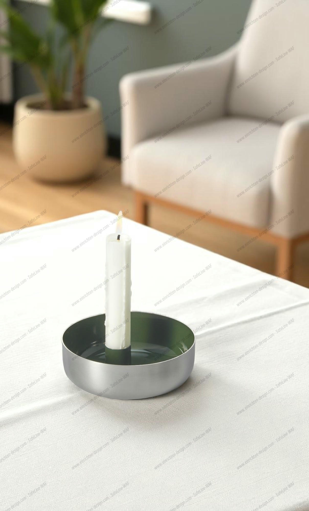 Biel 1 candle bowl steel Philippi
