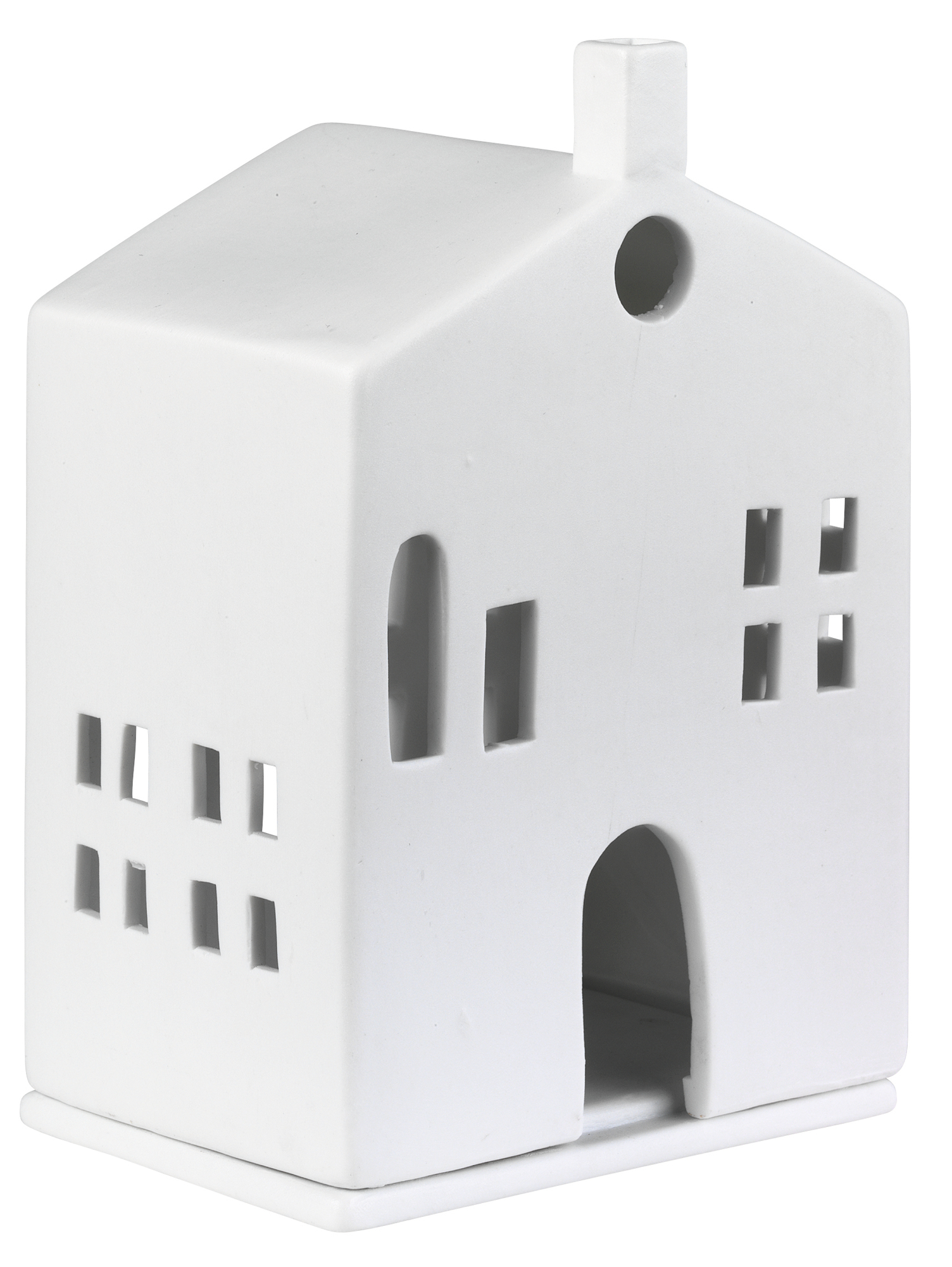Zuhause light house round door 15 cm Räder
