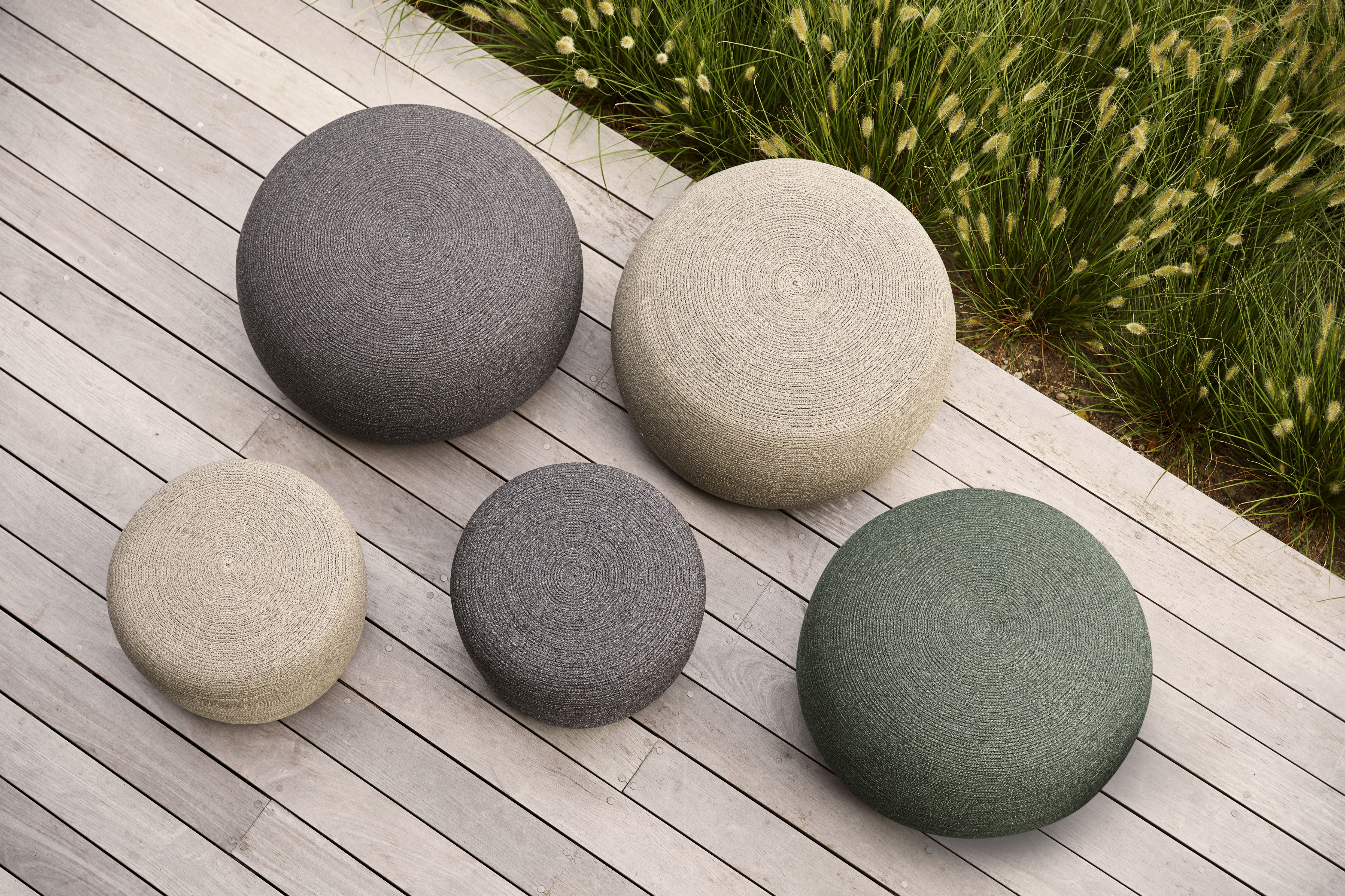 Circle Stool small Taupe Cane-Line