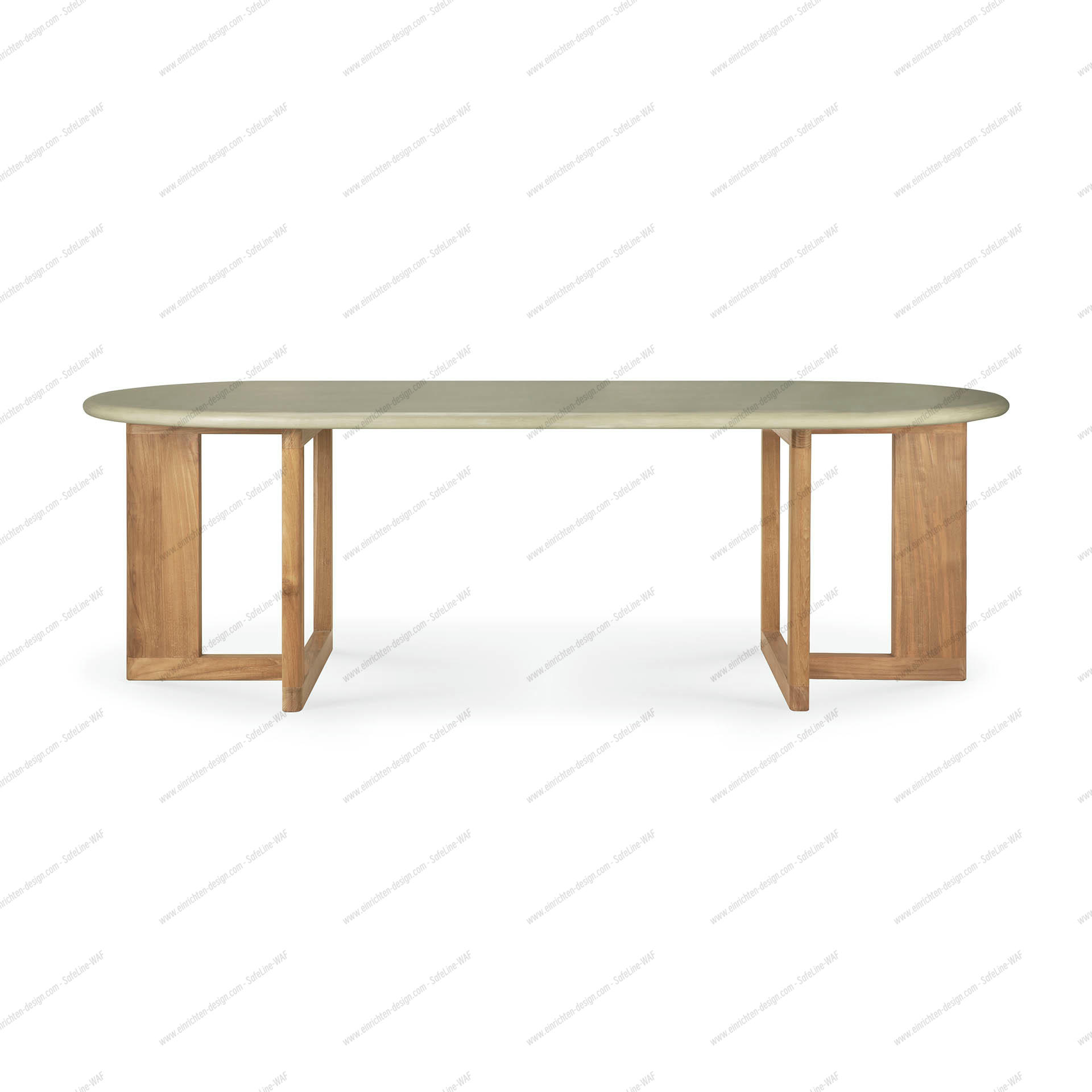 Trestle outdoor dining table Ethnicraft