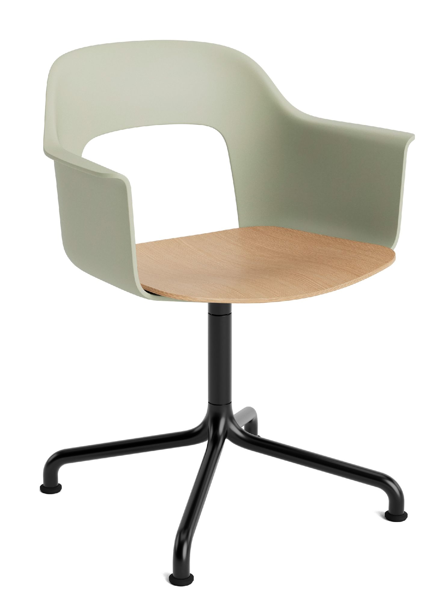 Layout Armchair 252 Armchair 4-star base swivel base with curved base Hay  