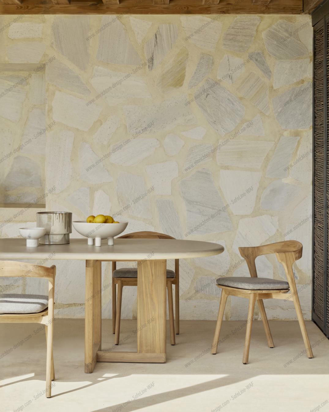 Trestle outdoor dining table Ethnicraft