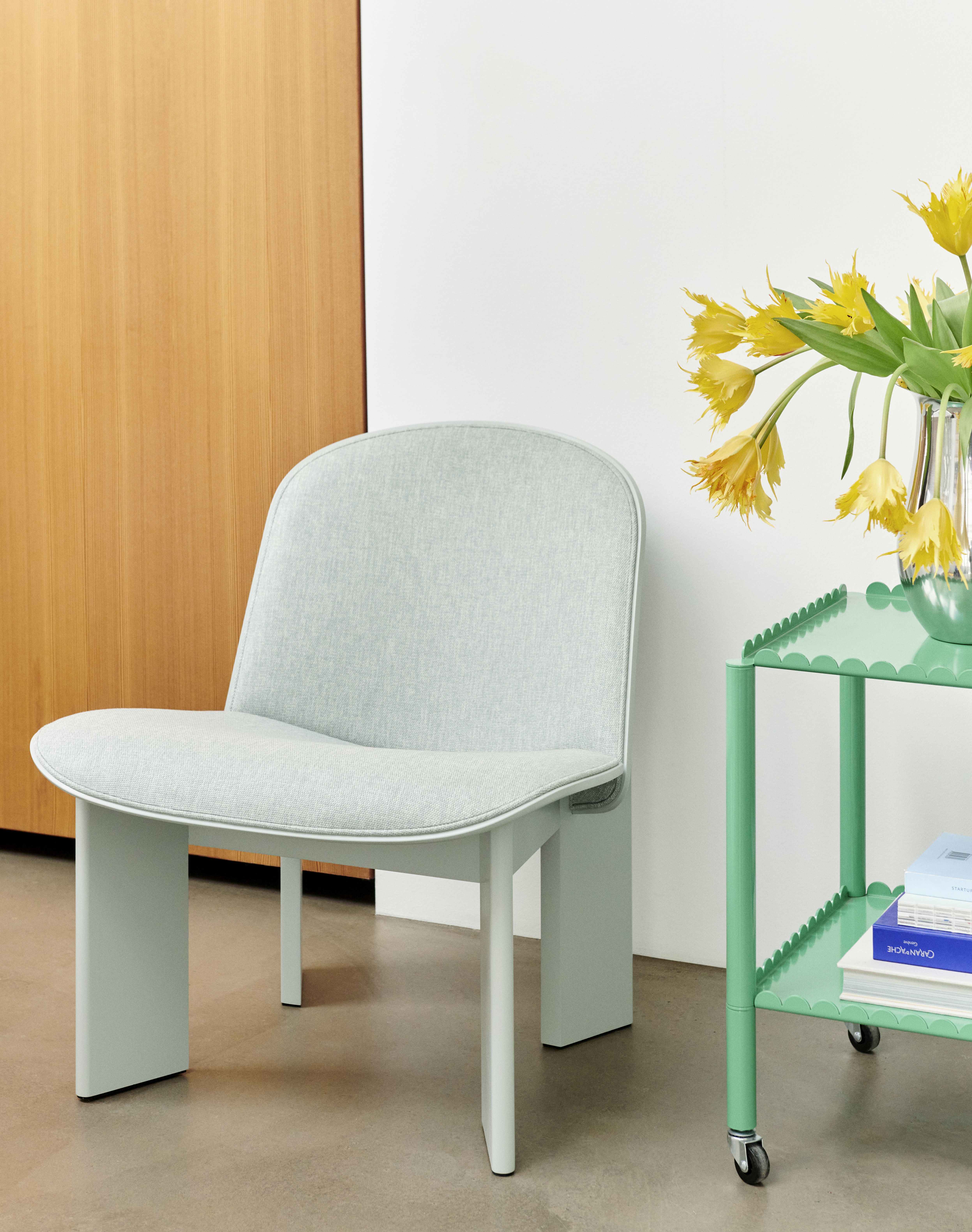 Chisel Lounge Chair Armchair Fully Upholstered Hay 