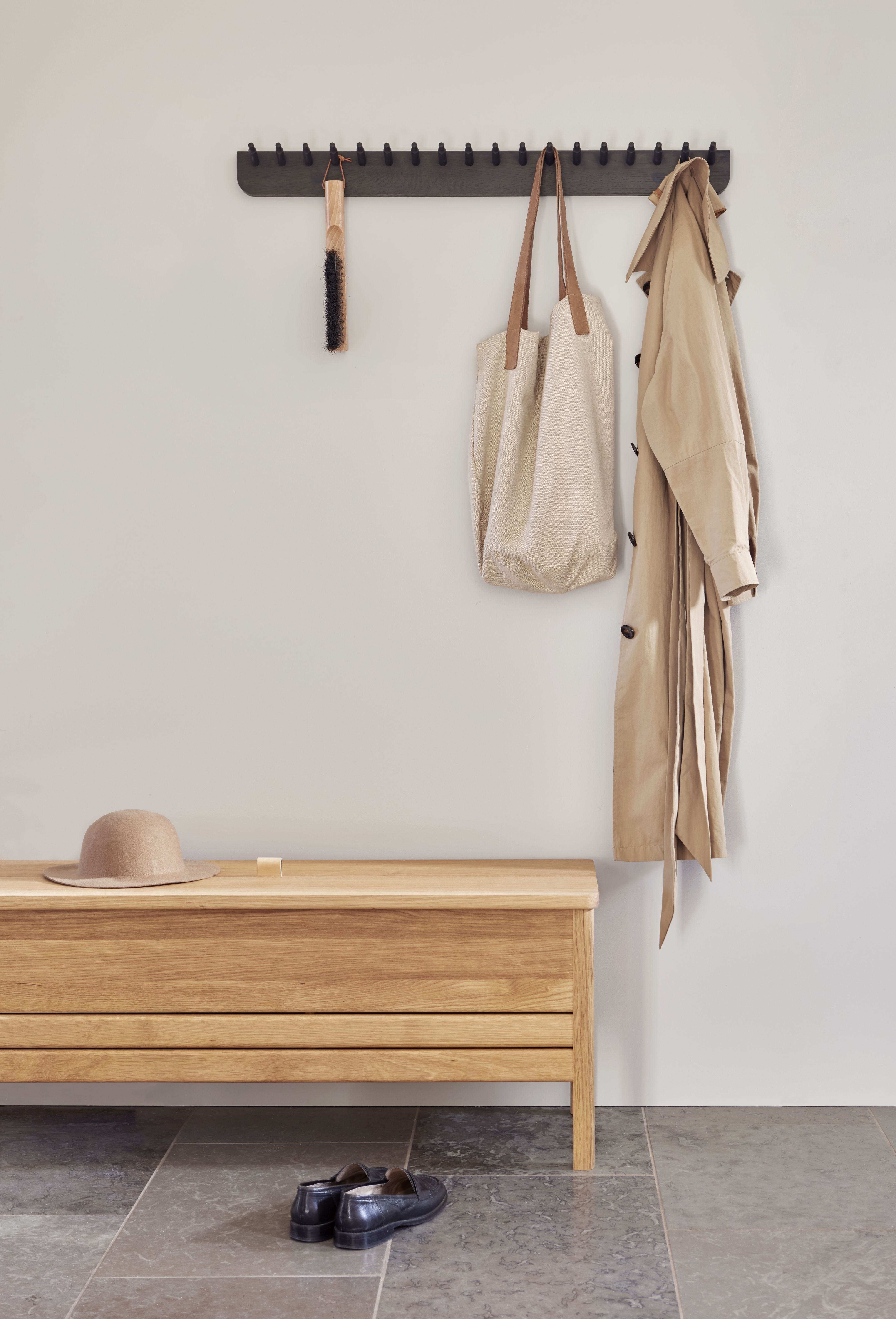 Echo Wardrobe Rail 88 Oak Shape & Refine