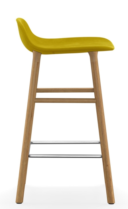 Form Barstool  H 65 cm Oak Upholstered Normann Copenhagen