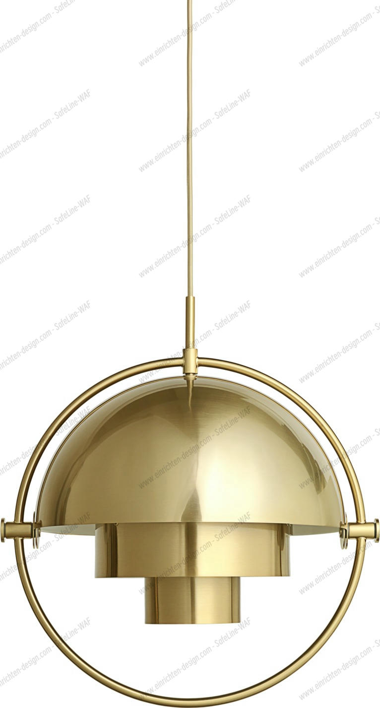 Gubi Multi-Lite Pendelleuchte aus Messing: Moderne Hängelampe für stilvolle Innenräume.