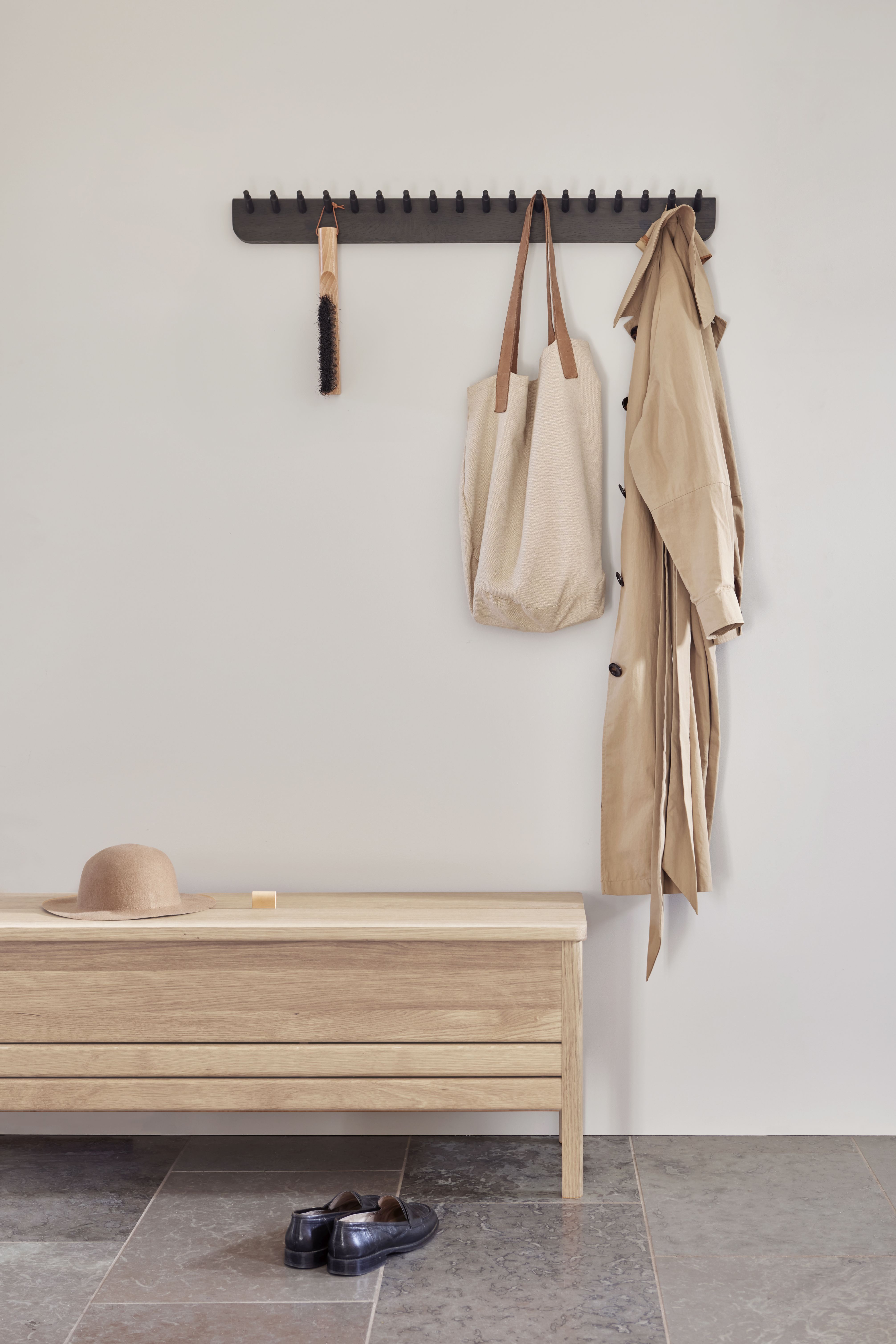 Echo Wardrobe Rail 88 Oak Shape & Refine