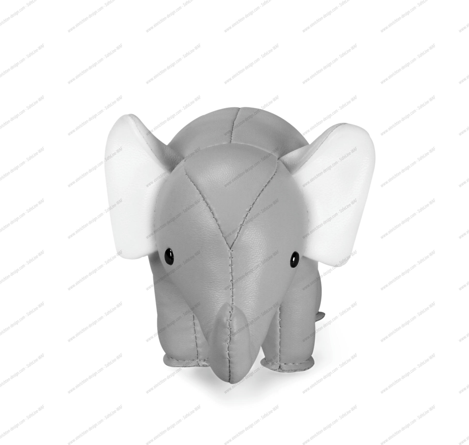 Paperweight Classic Elephant grey/white Züny