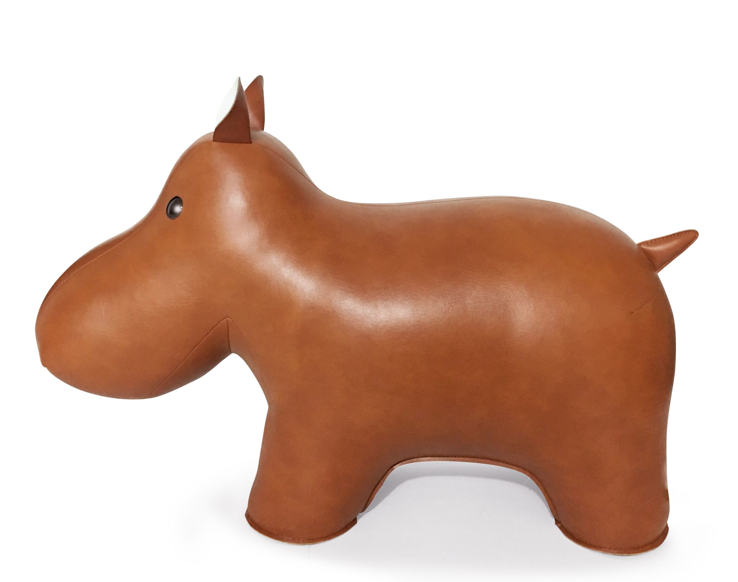 Leather Animal XXL Doorstop Hippo Züny