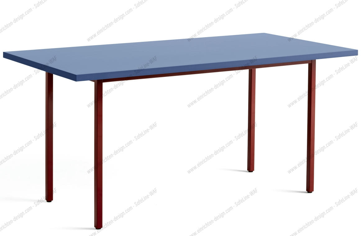  Two Colour Table Table Length 160 cm Hay Blue - Maroon red