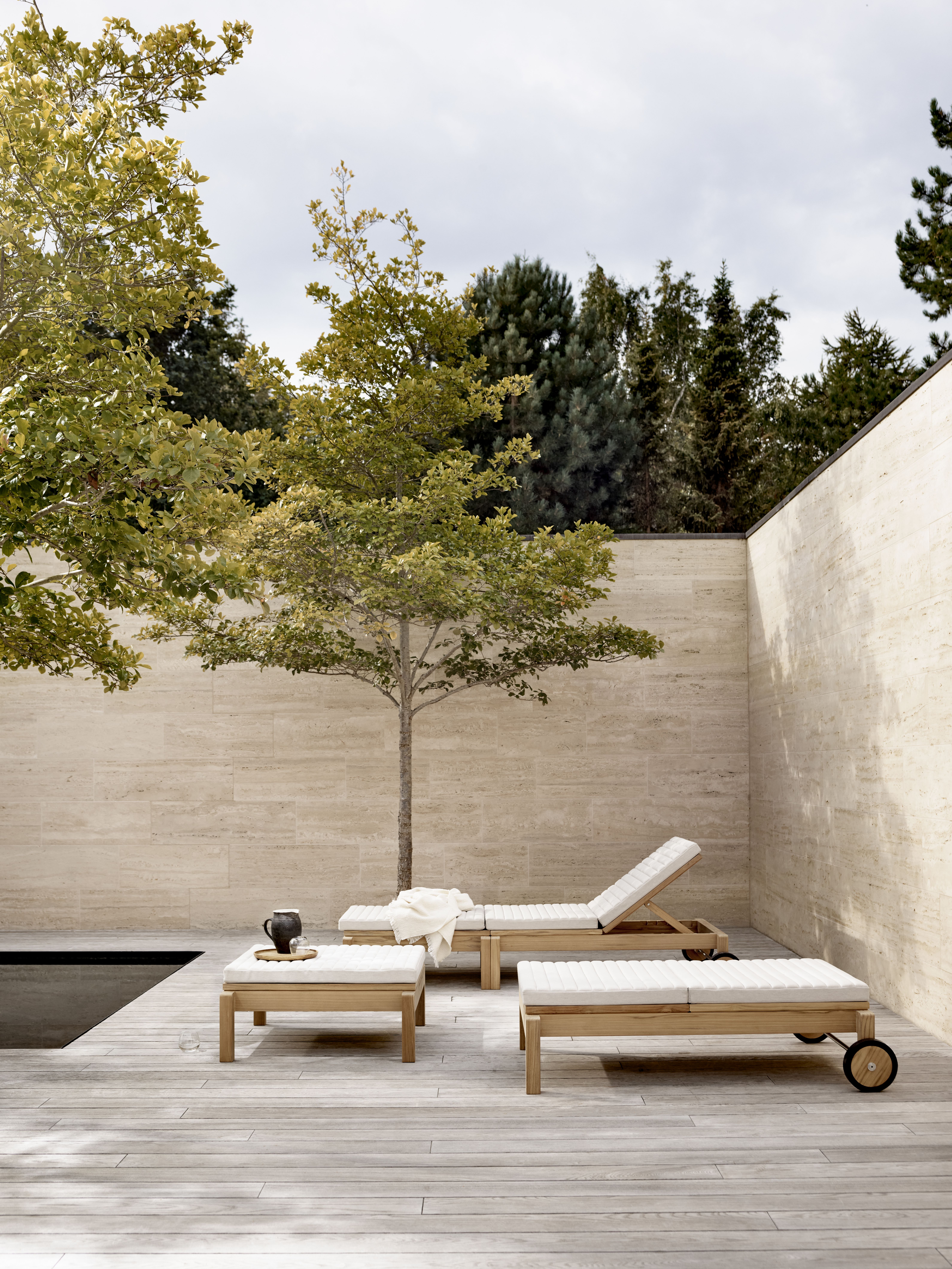AH604 Garden Lounger Teak Outdoor Carl Hansen & Søn