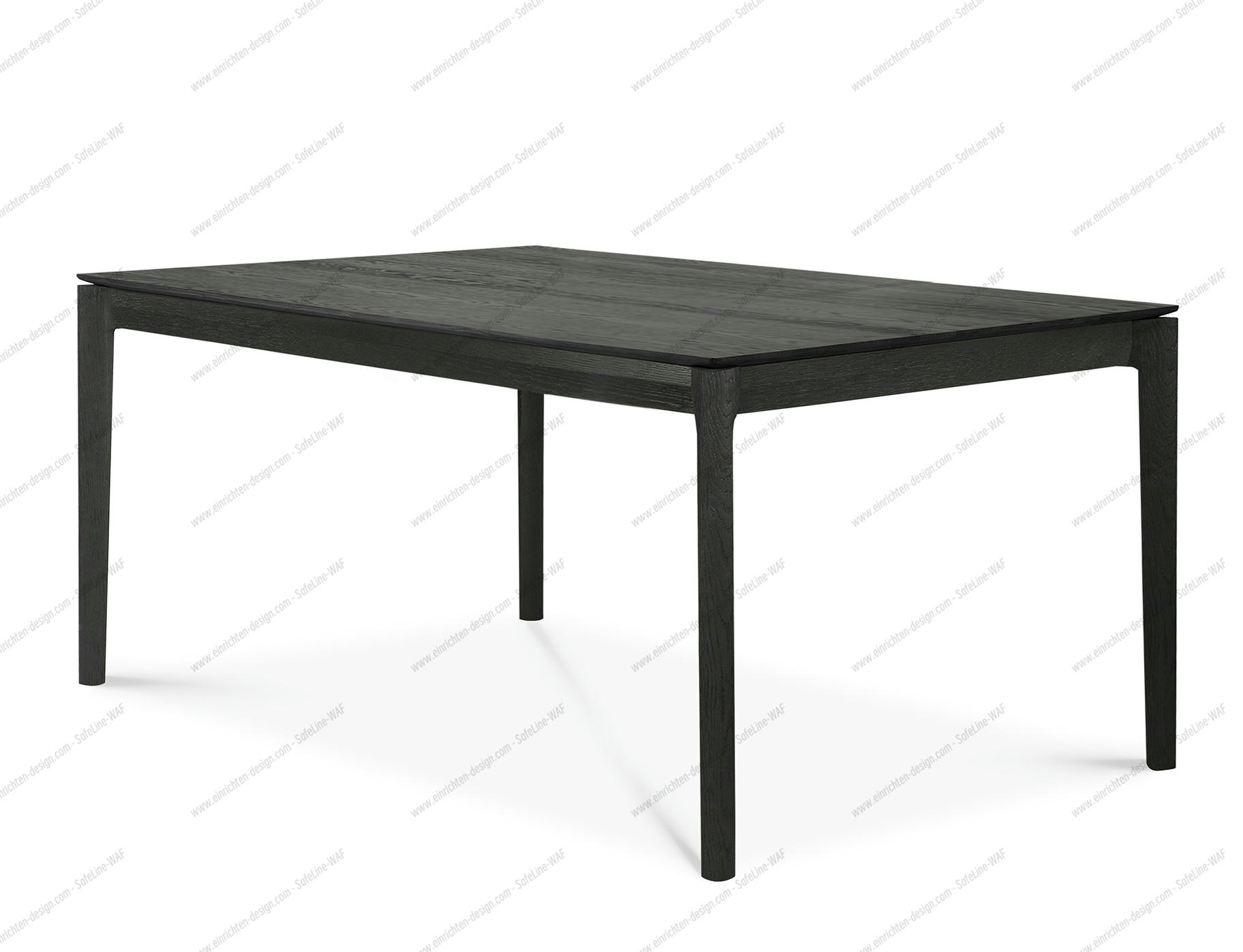 Bok extendable Table oak black - rectangular Ethnicraft