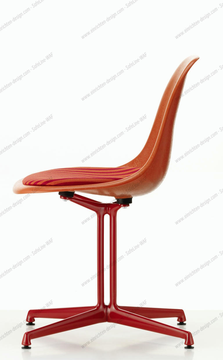 Eames Fibreglass Side Chair La Fonda Red Orange Vitra LIMITED EDITION 
