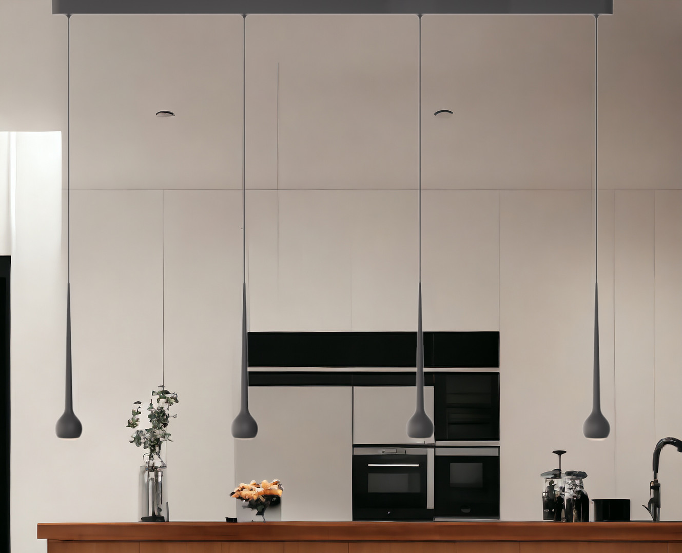 Falling Sun Trace pendant light Grau