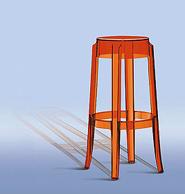 Charles Ghost Stool Set of 2 Kartell