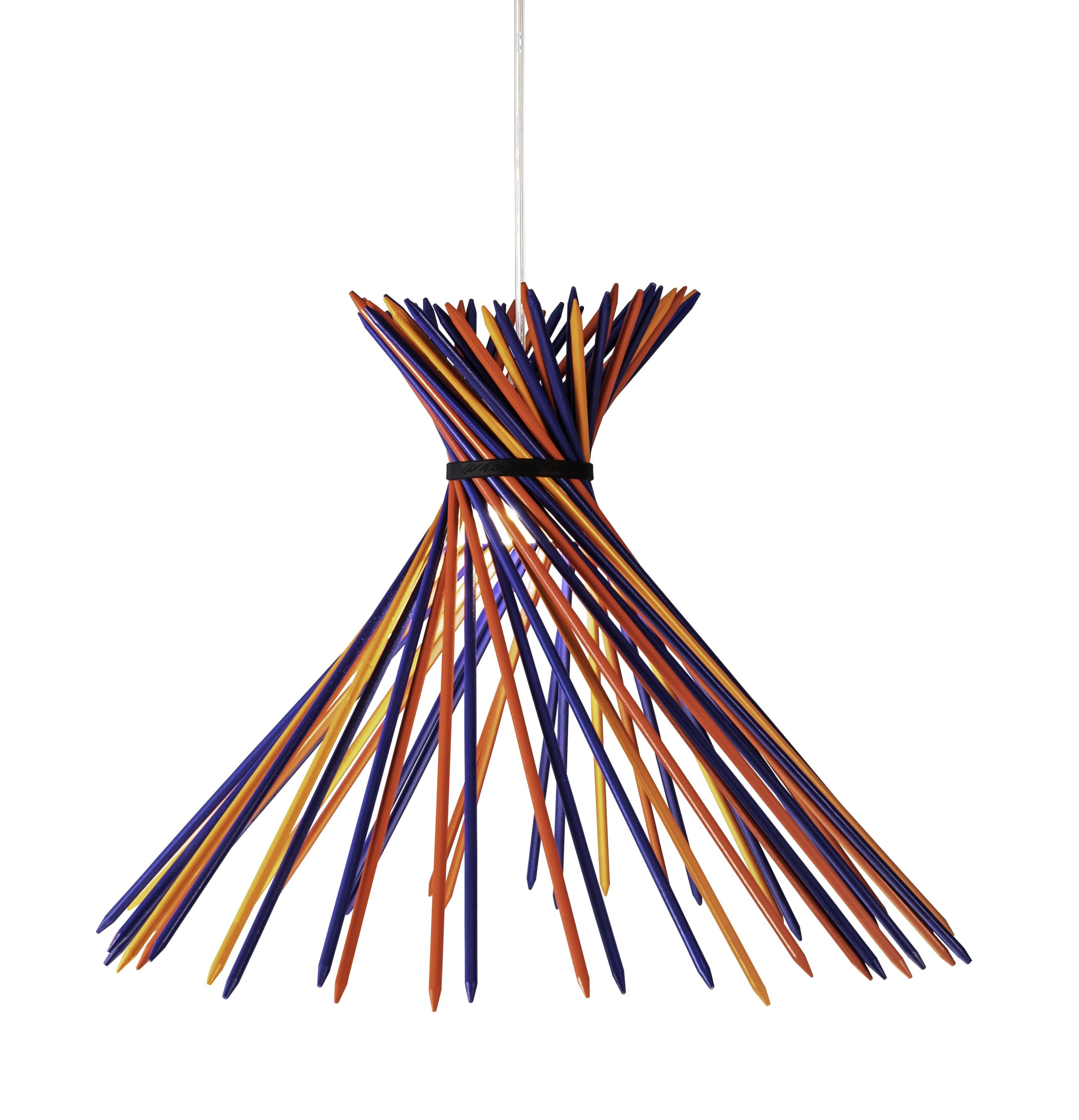 Pic-A-Stic Pendant Light Blue-Luminescent Orange Ingo Maurer