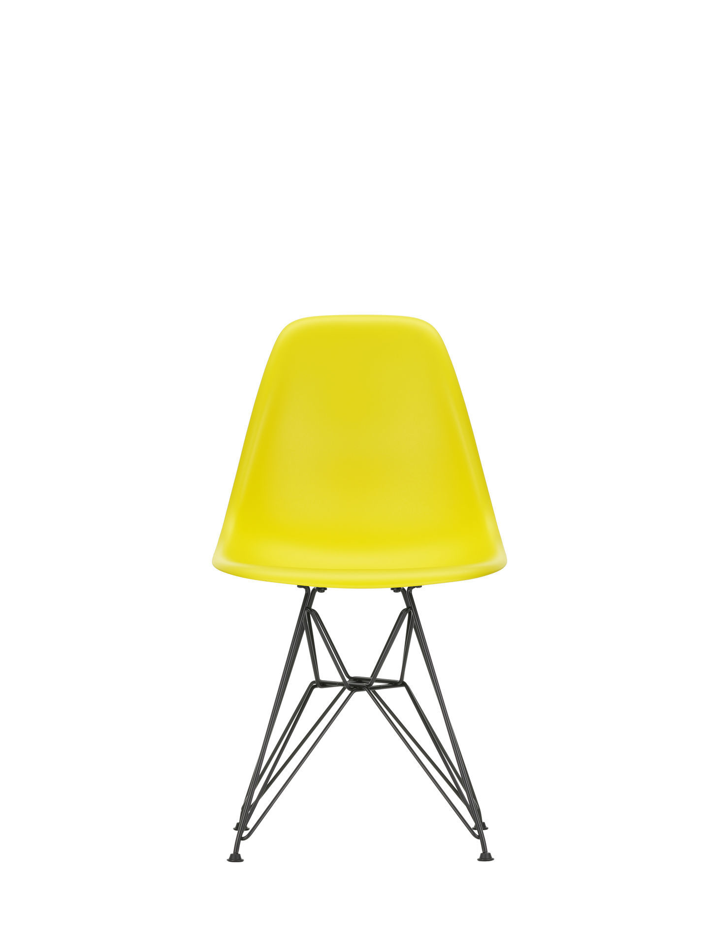 Eames Plastic Side Chair DSR Chair Vitra Chrome Pebble