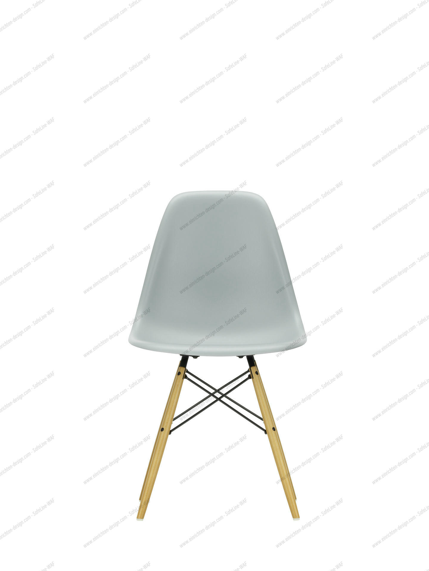 Eames Plastic Side Chair DSW Chair Vitra Maple yellowish-Deep black