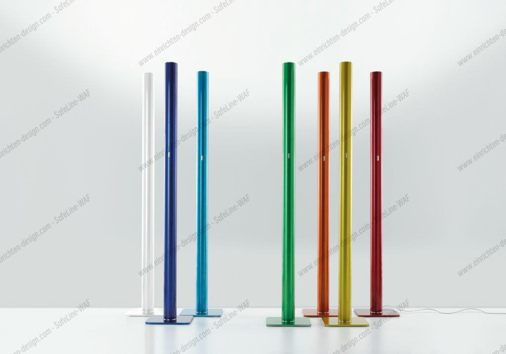 Ilio LED floor lamp black shiny Artemide