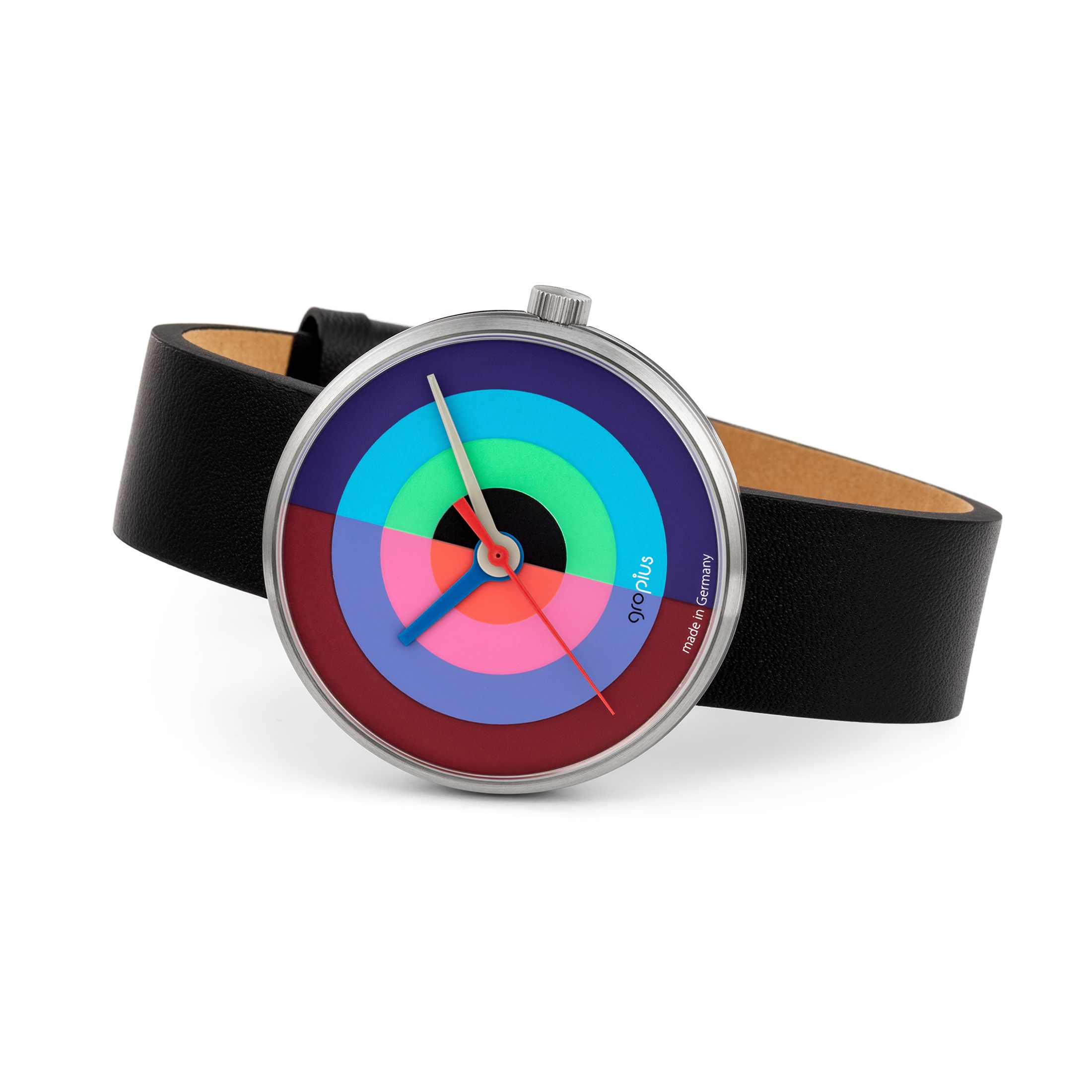 J. Albers WG watch with leather strap Walter Gropius SINGLE PIECE