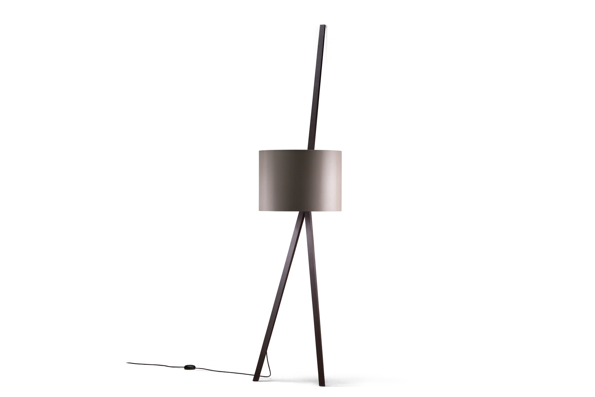 Luca Lean lean-up lamp smoked oak / bronze gray Maigrau