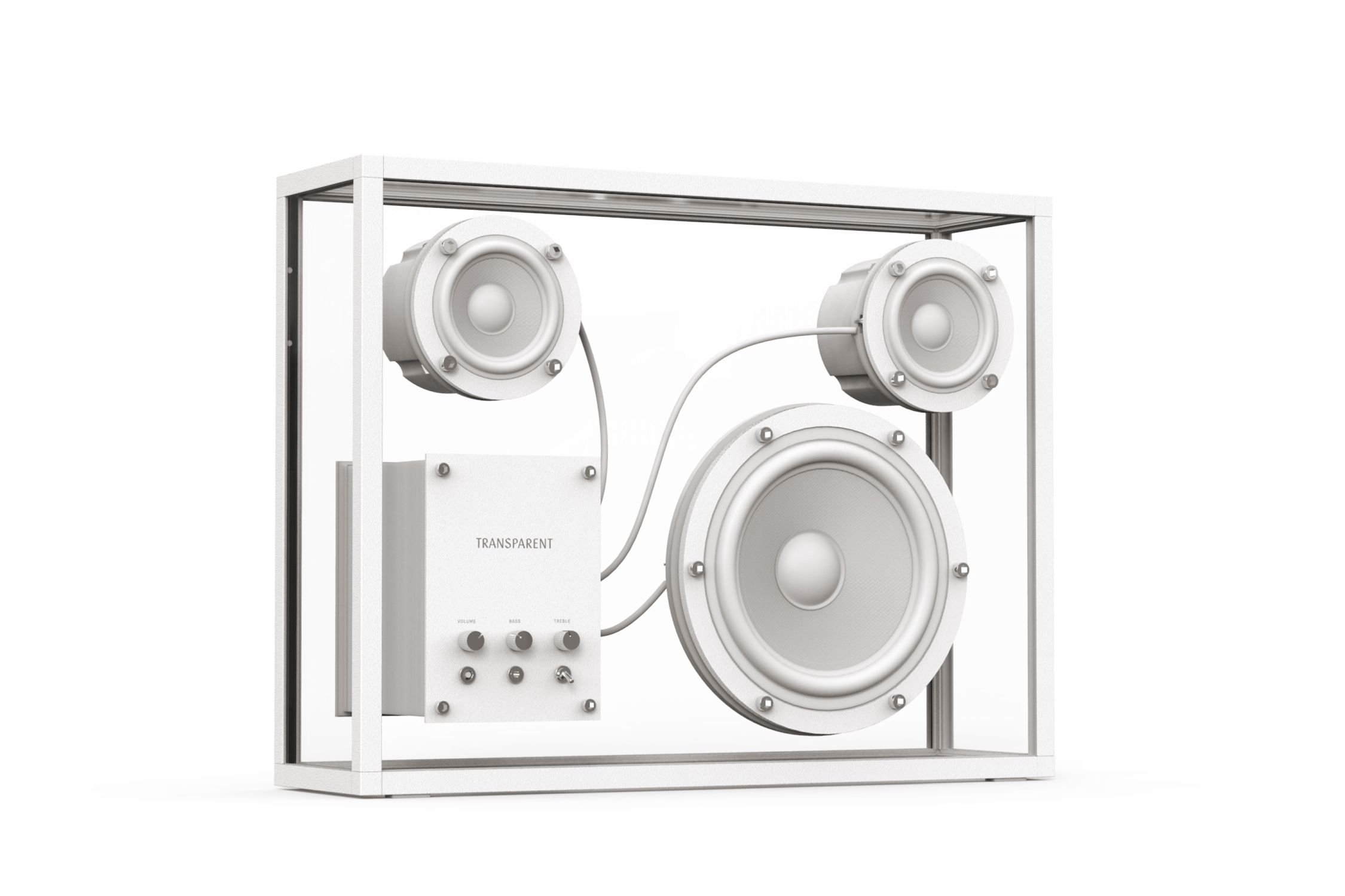 Transparent Speaker White Transparent