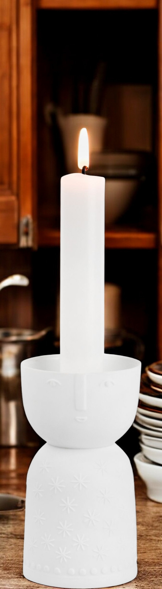 Porcelain layers Lichtgestalt Stella candle holder wheels SINGLE PIECES