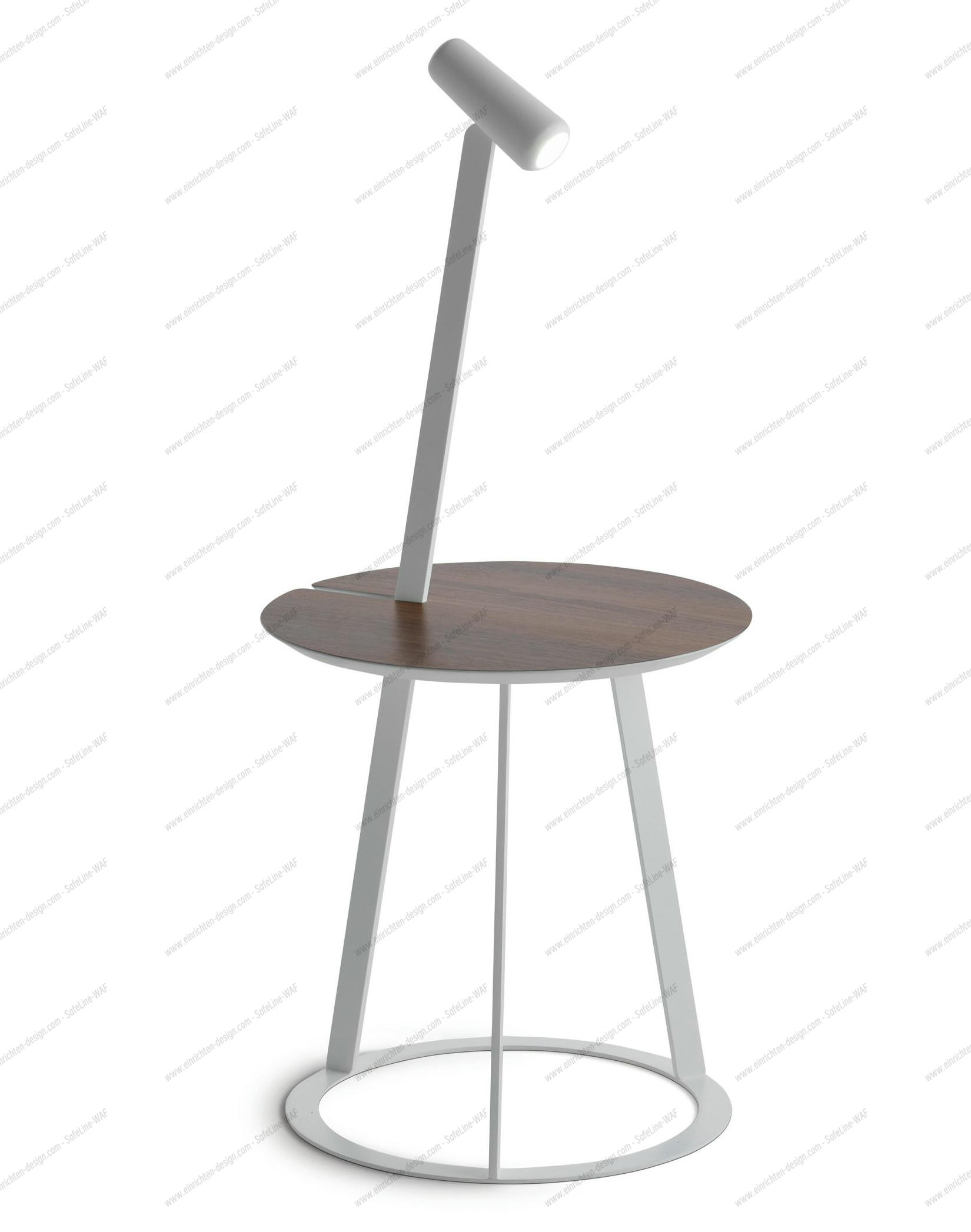 Albino Torcia Side Table Walnut / White Casamania Horm