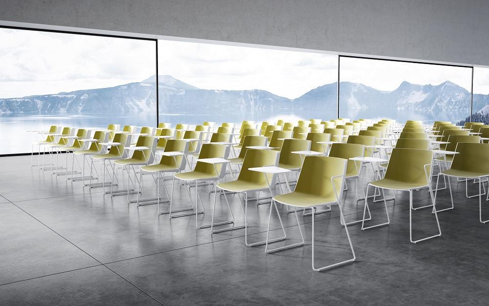 AÏKU Chair sled base Black MDF Italia