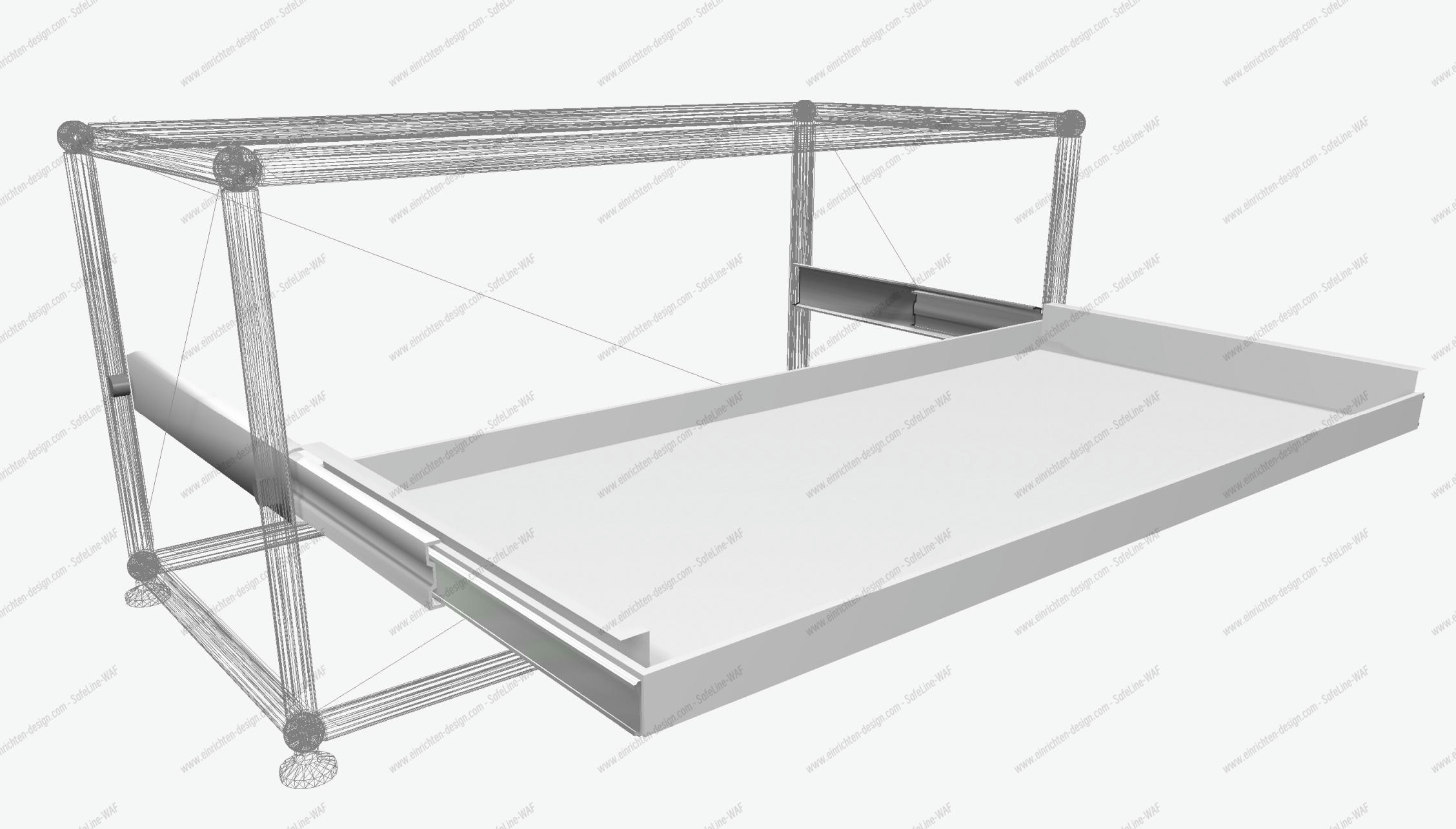 USM Haller extension shelf spare part white 39.5 x 35 cm