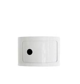 Componibili 4953 - low round element WHITE Kartell SINGLE PIECES