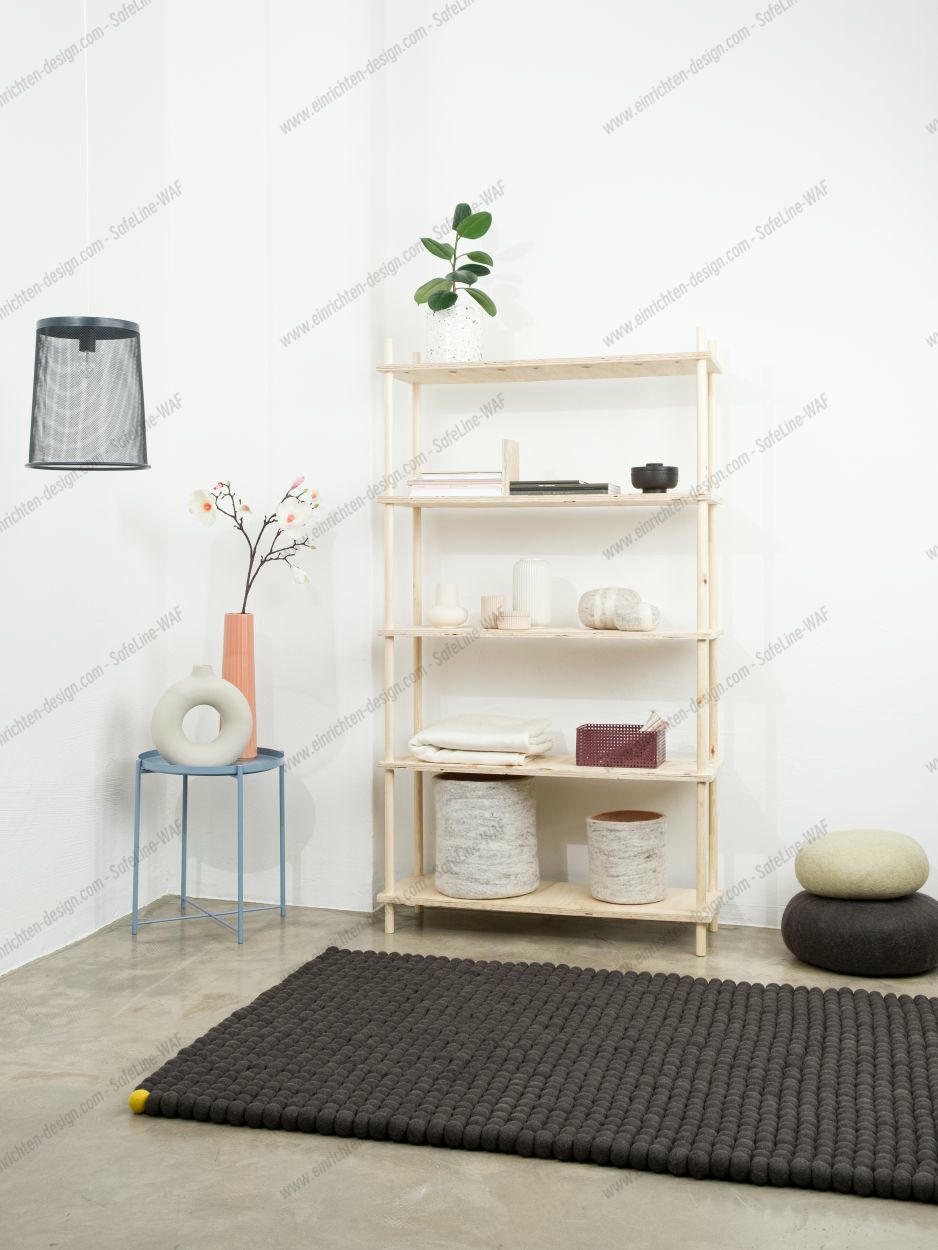 Big One Rectangular Felt carpet 180 x 260 cm myfelt Anthracite